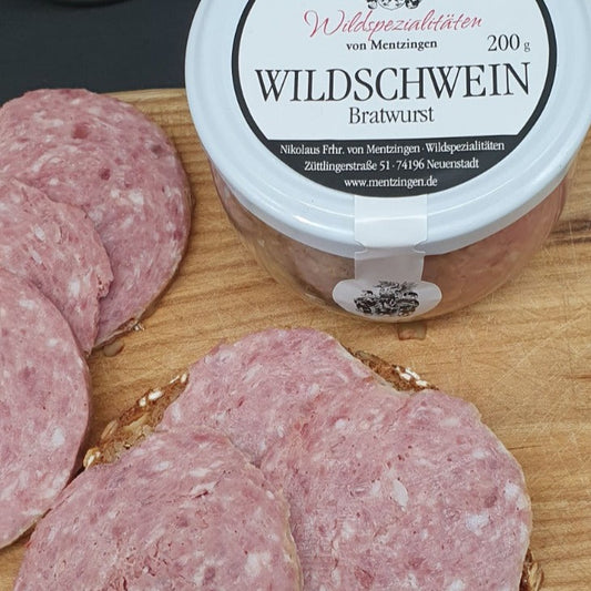 Wildschwein Bratwurst im Glas